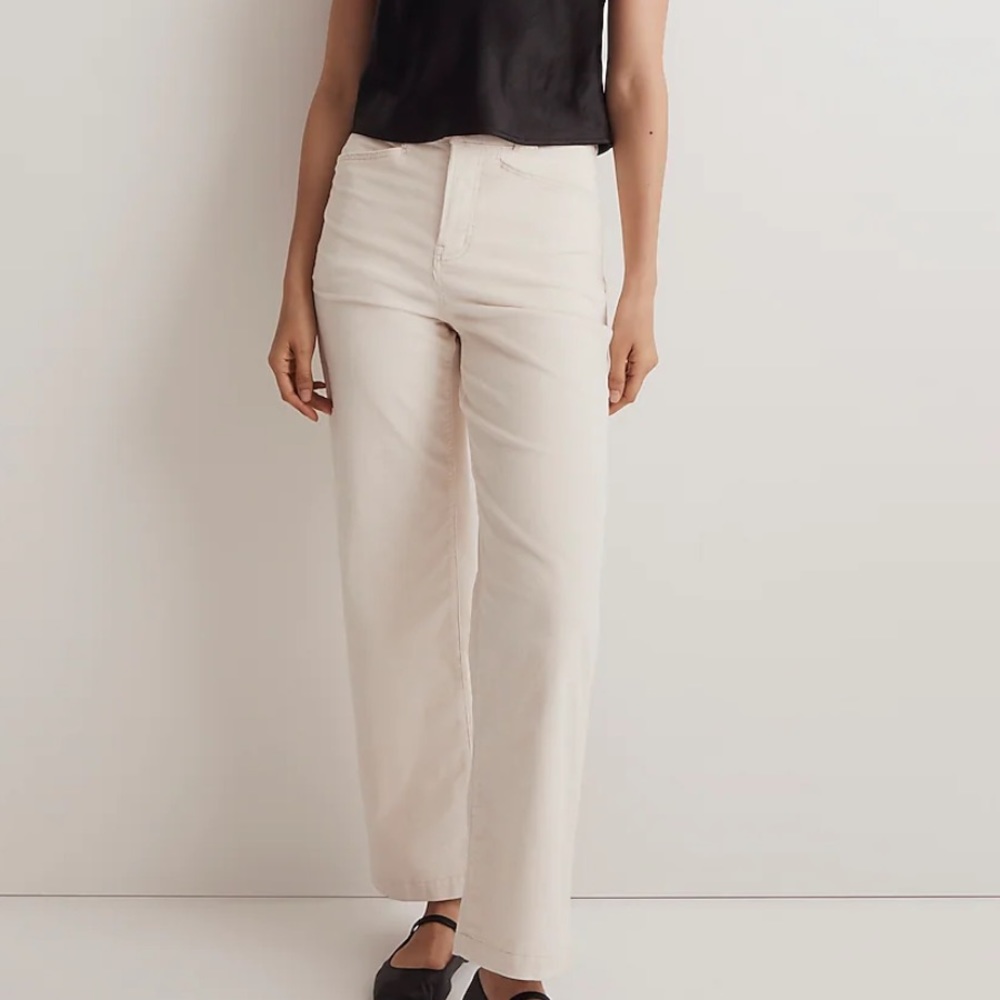 Madewell Emmett wide leg crop pant